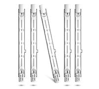 DoRight 300W R7s Bombilla Lineal Halógena Regulable 118mm, J118 Tipo J Bombillas Reflector Base de Doble Extremo Superbrillantes Blanco Cálido 2800K 5900LM 360 Grados 240V(5-Unidades)