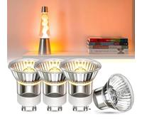 DoRight 35W GU10 Bombilla Lámpara de Lava, Mini MR11 Halógena Reflectora Blanco Cálido 2700K GU10 Bombillas Halógenas Regulables para Lámpara de Lava Calentador de Velas - 4 pack