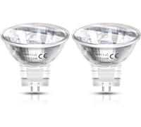 DoRight 35W MR11 Bombillas Halógenas 12V, Regulable GU4 Bi-Pin Lámpara Halógena, 35MM Diámetro MR11 Reflector Bombilla Blanco Cálido para Empotrar Iluminación de Paisaje (2-Pack)