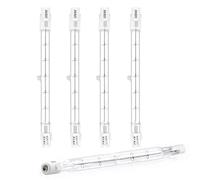 DoRight 500W Bombilla Halógeno Lineal R7s 118mm Blanco Cálido 2800K Regulable Foco Tipo J Lámpara Halógena R7s de Ahorro de Energía AC 220-240V 11000lm para Lámparas de Piso a Techo (5 Piezas)