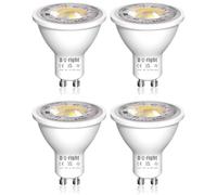 DoRight 5W Bombillas LED GU10 Blanco Cálido, Bombillas LED Spotlight MR16 GU10 Blanco Cálido 3000K, 400lm Equivalente a 40W Ahorro Energético, AC 220-240V, Ángulo de haz 38°, Regulables, Pack de 4