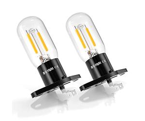 DoRight Bombilla de Microondas Z187 Base 3.5W 240V 2A 25W Lámpara Incandescente Equivalente, Adecuada para Microondas T170, Blanco Cálido 3000K Resistente al Agua a Alta Temperatura, 2 paquetes