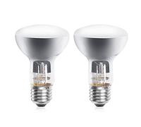 DoRight E27 Bombillas de Calefacción 50W, Bombilla Térmica Retroiluminación Reptil, Fluorescente de Luz Cálida, Atenuable con Retroiluminación UVA, Adecuada para Reptiles y Anfibios 2 Paquetes