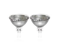 DoRight GU5.3 Bombilla Halogena 20W 12V, Dimmable MR16 Bombillas Halogenas Blanco Cálido 2700K 250LM GU5.3 Bombilla Reflectora Regulable para Iluminación de Riel, Iluminación Empotrada, paquete de 2