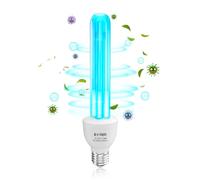 DoRight Lampara UV Desinfeccion 10W E27 Lampara UVC Ozono (UVC 254nm +O₃) Blu-Ray con Tubo de Cuarzo UV Germicida Esterilizador AC 220-240V para Hogar, Escuela, Oficina (1 unidad)