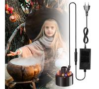 DoRight Nebulizador Fabricante de Niebla, RGB Niebla de Fuente, Fogger ultrasónico del Fabricante para Halloween Calabaza y Bruja Pot, Vacaciones,Fiesta (Enchufe Europeo)