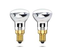 DoRight R39 E14 Bombillas reflectoras, bombilla de lámpara de lava 25W 240V foco reflector blanco cálido 2400-2600K para luces colgantes de dormitorio (paquete de 2)