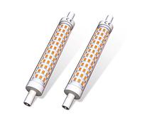 DoRight R7S Bombilla LED 118MM, 15W R7s J118 Lineal Slim, Blanco Cálido 3000K con 1300LM Doble Efecto, Equivalente 150W Lámpara Halógena AC 220-240V, 360 Grados (2-Unidades)