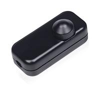 DoRight Regulador de Intensidad LED 1W-150W para Bombillas LED e Incandescentes, 220-240V Enchufe/Interruptor, Funcionamiento Silencioso con Cadena textil con Mando Giratorio