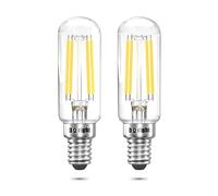 DoRight T26 E14 LED Bombilla de Campana Extractora, 4W Dimmable Pequeño Tornillo Edison Filamento Tubulares, 40W Equivalente, Blanco Cálido 6000K, Para Máquina de Coser/lámpara/Refrigerador