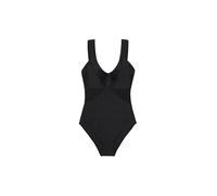 Dorina Bañador Moldeador Saint Tropez - Sin Aros, Almohadillas Extraíbles, Tirantes Anchos, Microfibra Texturizada & Powermesh, Cierre de Corchete Trasero, Negro