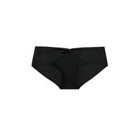 Dorina Braguita de Bikini Hipster Fiji - Detalle Frontal Retorcido, Corte Clásico, Cobertura Total, Microfibra Suave, Negro