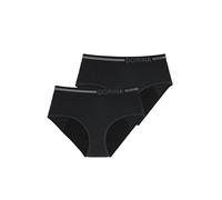 Dorina Braguitas Menstruales Pack de 2 - Flujo Medio a Abundante, Algodón Orgánico, Entrepierna Antifugas, Midi, Negro
