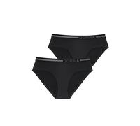 Dorina Braguitas Menstruales Pack de 2 - Flujo Medio, Entrepierna Antifugas, Corte Hipster, Microfibra Suave, Negro