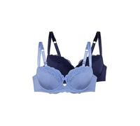 Dorina Celine Sujetador Copa Completa Multi-Pack (2 Uds) - Sin Relleno, con Aros, Encaje para Tallas Curvas, Lila y Tinta
