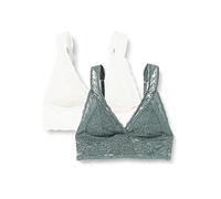 DORINA - Juego de 2 busteros de Encaje para Mujer (Lote de 2), Verde/Marfil, M