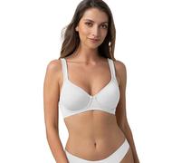 Dorina Lindsay Sujetador con Aros y Tazas Moldeadas No Acolchadas, con Cubrimiento Total, Tela Micro Suave, Tiras Ajustables para Comodidad y Soporte, Blanco