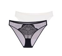 DORINA Lote de 2 braguitas LINCOLN. Color Marfil + Negro