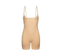 Dorina Mono Moldeador de Cuerpo Absolute Sculpt Mujer - Control Alto, Busto Abierto, Sin Costuras, Largo a Medio Muslo, Tirantes Multi-Posición Ajustables, Fondo Abierto, Beige