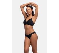 Dorina Pack de 3 Braguitas Hipster para Mujer Naomi - Algodón Suave con Ribete de Encaje en la Cintura, Ropa Interior de Cobertura Completa, Marfil, Beige y Negro