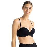 Dorina Sujetador Bandeau Acolchado Sublime Sculpt Mujer - Sin Aros, Copas Moldeadas, Tirantes Multi-Posición Ajustables & Extraíbles, Laterales Traseros Antideslizantes, Negro