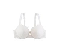 Dorina Sujetador Celine Demi para Mujer - Ligeramente Acolchado, con Aros, Copas Moldeadas, Diseño de Encaje Floral, y Espalda en U de Soporte, Marfil