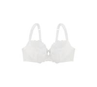 Dorina Sujetador Celine para Mujer - con Aros, Sin Relleno, Encaje Floral & Microfibra Suave, Tirantes Picot Ajustables, Espalda en Power Mesh, Lazo de Satén, Marfil