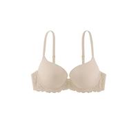 Dorina Sujetador Claire Demi para Mujer - Súper Push-Up, con Aros, Copas Moldeadas, Tejido Micro Suave y Encaje Sensual, Color Piel