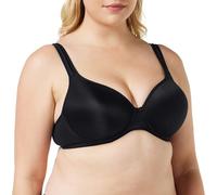 Dorina Sujetador Rachel para Mujer - Sujetador Demi Ligeramente Acolchado con Aros, Copas moldeadas, Tirantes Ajustables y Suave Tejido de Microfibra para un Confort Total, Negro