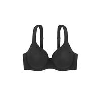 Dorina Sujetador Rachel para Mujer - Sujetador Demi Ligeramente Acolchado con Aros, Copas moldeadas, Tirantes Ajustables y Suave Tejido de Microfibra para un Confort Total, Negro