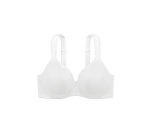 Dorina Sujetador Rachel para Mujer - Sujetador Demi Ligeramente Acolchado con Aros, Copas moldeadas, Tirantes Ajustables y Suave Tejido de Microfibra para un Confort Total, Blanco