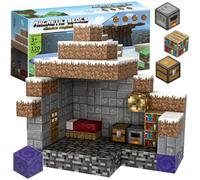 Doris Bloques de construcción magnética, 120 piezas, cubos de píxeles de colores de 2 cm, cama para el hogar, kit educativo para niños 3+