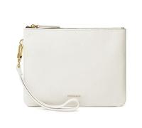 DORIS&JACKY Bolso de mano de piel de cordero para mujer, diseño suave, delgado, para teléfono celular, con correa desmontable, Cabra blanquecina