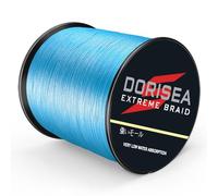 DORISEA Extreme Traid 100% PE Trenzado línea de Pesca 6 - 300 Libras Alambre de Pesca de Prueba de 100 m/109 Yardas Cuerda de Pesca(Azul, 20 Libras/0,20 mm)