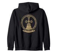Dorje y Drilbu o Budismo Tibetano Vajra y Bell Sudadera con Capucha