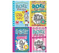 Dork Diaries Series 4 Books Collection Set (Dork Diaries 3 ½ : How to Dork Your Diary Dork Diaries OMG: All About Me Diary! Dork Diaries: Birthday Drama! & Dork Diaries: Spectacular Superstar)