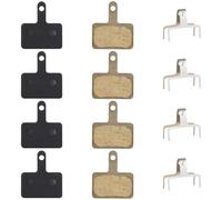 DORKIN Pastillas de freno para bicicletas, 4 pares de pastillas de freno para bicicleta para los modelos Shimano TRP Deore BR-M575, B01s, Mt200, M525, M515, T615, T675, M505, M495, M486 y M485.