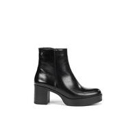 Dorking By Fluchos ® D9591-TO - Botin Liso con Plataforma Bowy | Color: Negro | Talla: 36 EU