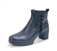 Dorking D9423 Botin DE Piel TACÓN Alto Mujer Negro 37