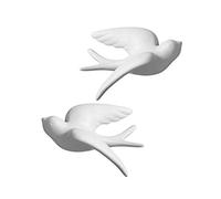 Dorlotou - Decoración de Pared de cerámica con diseño de pájaros para Colgar en el baño, Sala de Estar, jardín, esculturas de Pared
