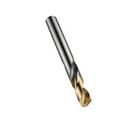 Dormer Broca Corta, HSS, Brillante/TiN, Punta afilada, 10 unidades, 3/32 inch