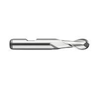 Dormer C50522.0 - Molinillo de punta de bola de vástago con revestimiento brillante, acero cobalto de alta velocidad, 22 mm de diámetro de cabeza, 38 mm de longitud de flauta, 104 mm de longitud total