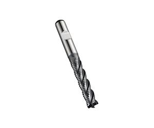 Dormer C94820.0 Series C948 HSS-E-PM 4 flautas de la serie larga fresadora de extremo de desbaste con revestimiento Alcrona, vástago DIN 1835B, diámetro de corte 20.00 mm