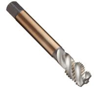 Dormer E002M6 Series E002 HSS-E-PM - Macho para máquina de flauta en espiral con acabado brillante, estándar ISO, rosca M6 x 1,00 mm, longitud de 66 mm