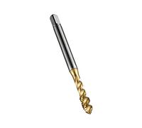 Dormer E002TINM10 Series E002TIN HSS-E-PM - Macho para máquina de flauta en espiral BSP (G) con revestimiento de estaño, estándar ISO, rosca M10 x 1,50 mm, longitud de 80 mm