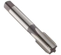Dormer E501M4NO3 Series E501 HSS - Grifo de mano con flauta recta con acabado brillante, estándar ISO, zurdos, NO3, rosca M4 x 0,70 mm, longitud de 53 mm