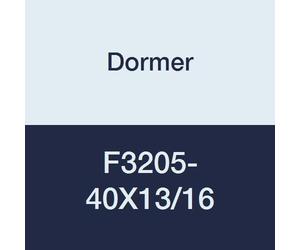 Dormer F3205-40X13/16 Troqueles redondos ajustables tipo dividido, brillante, UNC5, acero de alta velocidad, nominal D 3,18 mm, diámetro 13/16 pulgadas, altura 1/4 pulgadas