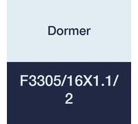 Dormer F3305/16X1.1/2 - Troqueles redondos ajustables, tipo de punta, brillante, UNF5/16, acero de alta velocidad, nominal D 7,94 mm, diámetro de 3,81 cm, altura 1/2"
