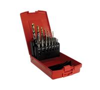 Dormer Juego de Machos y Brocas HSS MC 14 Piezas con Recubrimiento TiN