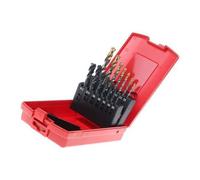 Dormer L113204 Series L113 HSS ISO - Juego de taladros roscados brillantes, E003 + A002, 14 piezas